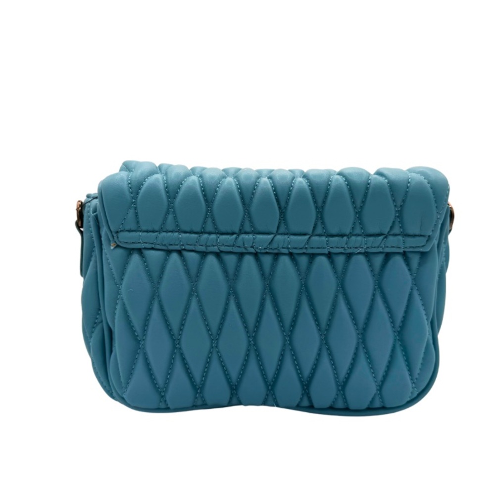 Badgley Mischka Blue Quilted Crossbody Bag - Picture 4 of 6